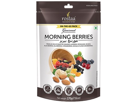 Rostaa Morning Berries - Vegan, No Cholesterol, 170 g