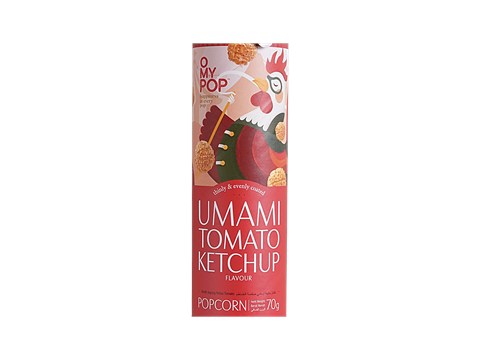 O My Pop Umami Tomato Ketchup Popcorn, 70 g