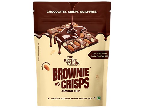 The Recipe Tailor Brownie Crisps Almond Chip, 50 g