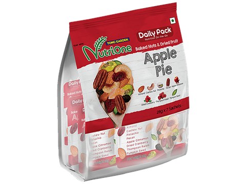 Tong Garden NutriOne Baked Nuts & Dried Fruits - Apple Pie, 196 g