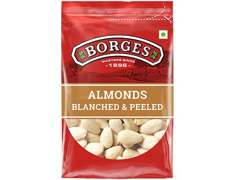 Borges Almonds - Blanched & Peeled, Wholesome Nutrition, 400 g