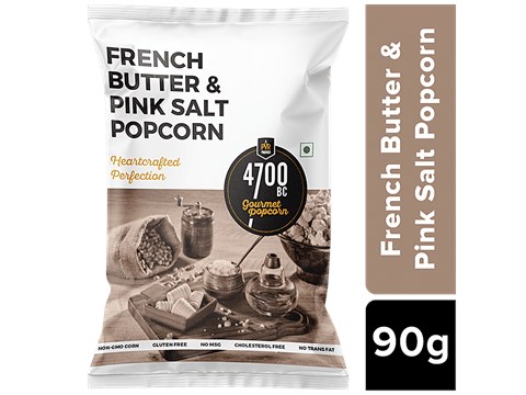4700BC Gourmet Popcorn - French Butter & Pink Salt, 90 g