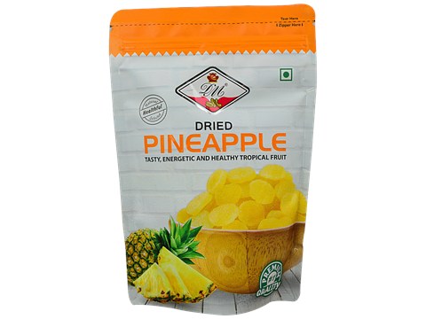 Don Monte Premium Dried Pineapple - Fibre, Enzymes Rich, For Snacking, Baking, 200 g