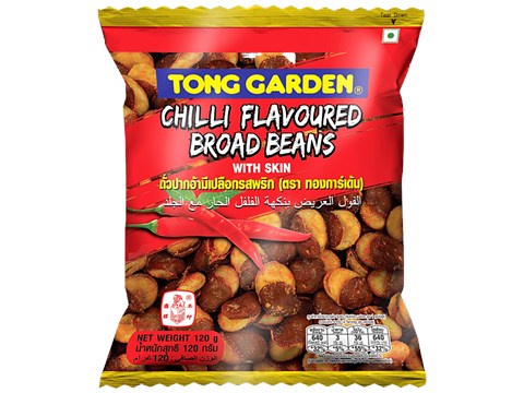 Tong Garden Chilli Flavoured Broad Beans With Skin, 120 g