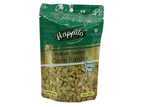 Happilo Snack Pack - Seedless Green Raisins, 40 g