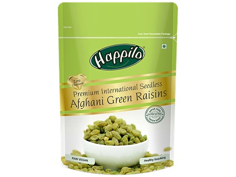 Happilo Premium International Seedless Afghani Green Raisins, 200 g