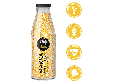 4700BC Makka Popcorn - Classic Butterfly Corn Kernels, 400 g
