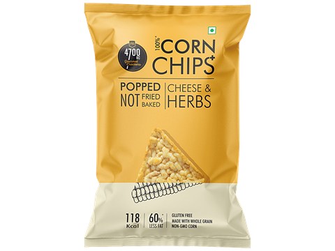 4700BC Cheese & Herbs Corn Chips+, 55 g