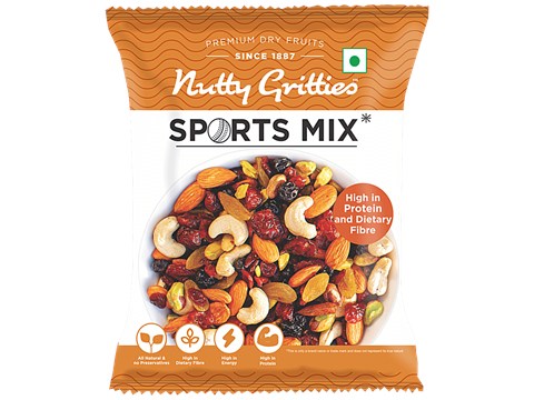 Nutty Gritties Sports Mix - Premium Dry Fruits, 30 g