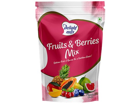 Delight Nuts Fruits & Berries Mix - Premium, Rich In Nutrients, Healthy Snack, No Preservatives, 200 g