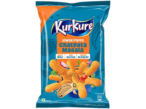 Kurkure Chatpata Masala Jowar Puffs, 56.2 g
