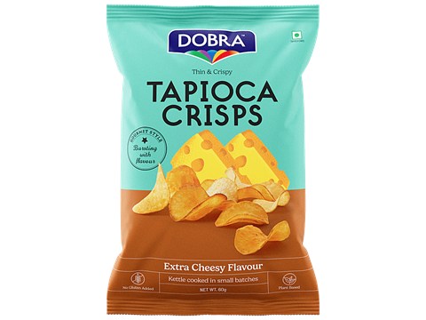 Dobra Extra Cheesy Tapioca Chips, 60 g