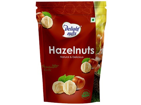 Delight Nuts Hazelnuts - Raw, Rich In Antioxidants & Vitamins, Delicious & Natural, 150 g