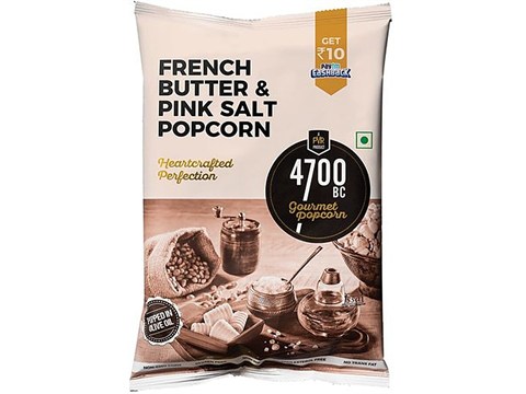 4700BC French Butter & Pink Salt Popcorn, 25 g