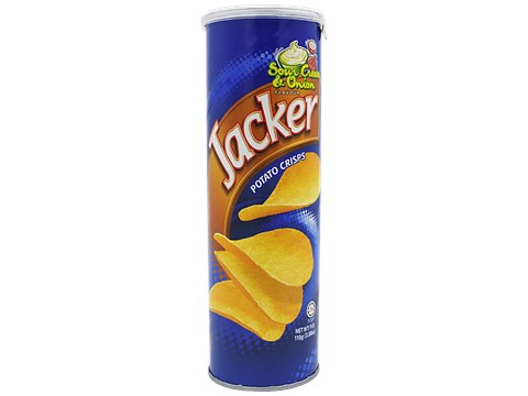 Jacker  Potato Crisps - Sour Cream & Onion Flavour, 110 g