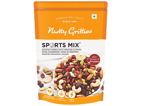 Nutty Gritties Sports Mix - Premium Dry Fruits, 200 g