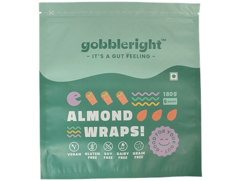 Gobbleright Almond Wraps, 180 g