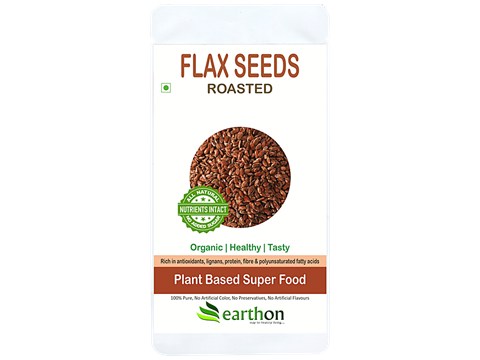 Earthon Organic Roasted Flax Seeds, 150 g