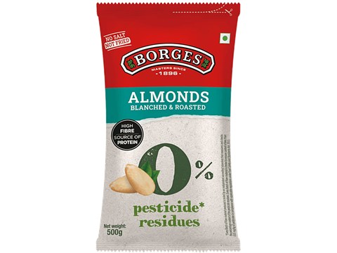 Borges Almonds Blanched & Roasted, 500 g
