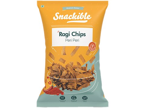 Snackible Peri Peri Ragi Chips, 55 g