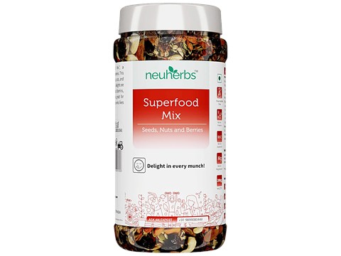 Neuherbs Superfood Mix - Seeds, Nuts & Berries, Rich In Protein & Vitamin E, 200 g