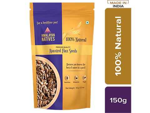 Himalayan Natives Natives Roasted Flax Seeds, 150 g