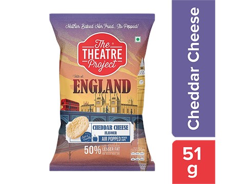 The Theatre Project Air Popped Potato Chips - England Cheddar Cheese, 51 g