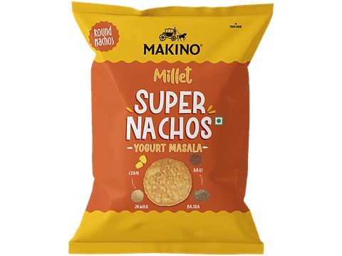 Makino Super Nachos Millet Yogurt Masala, 60 g