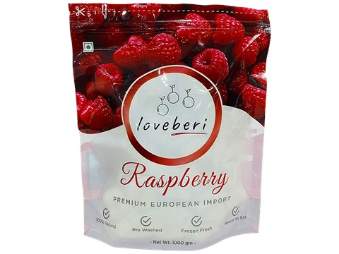Loveberi Raspberry - Natural, Frozen Fresh, 1 kg