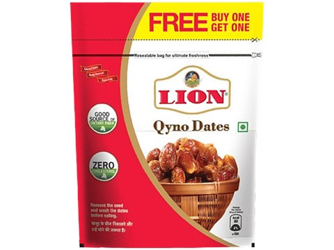 Lion Qyno Seeded Dates, 500 g