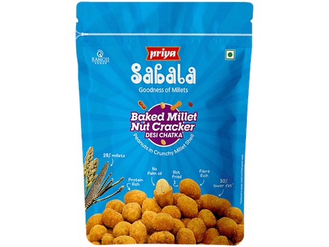 Sabala Baked Millet Nut Craker Desi Chatka, 200 g