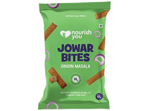 Nourish you Onion Masala Jowar Bites, 60 g