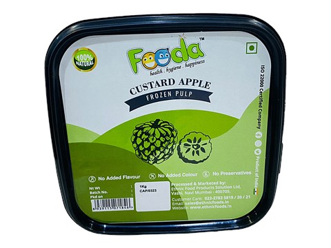Fooda Custard Apple - Frozen Pulp, 1 kg