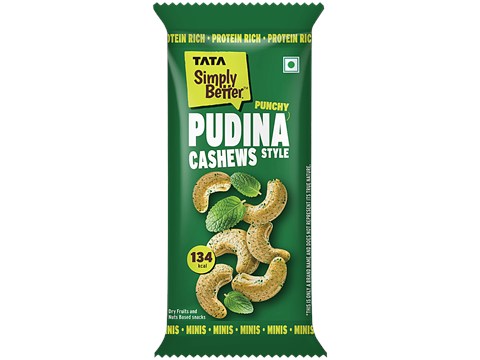 Tata Simply Better Peppy Pudina Cashews, 23 g