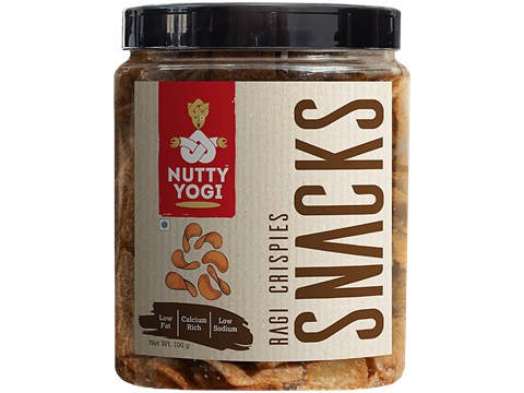 Nutty Yogi Ragi Crispies Snacks, 100 g