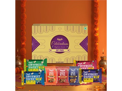 Happilo Celebrations Dry Fruit Sweets Gift Pack, 120 g