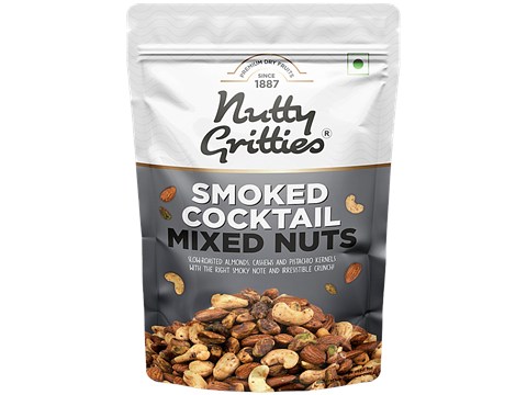 Nutty Gritties Smoked Cocktail Mixed Nuts, 200 g