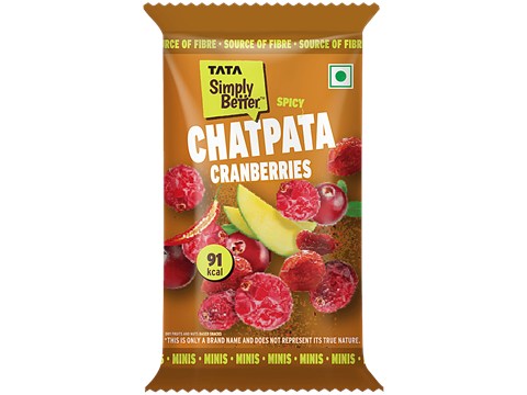 Tata Simply Better Spicy Chatpata Cranberries, 25 g