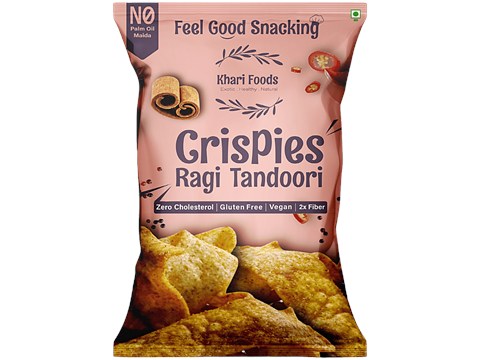 Khari Foods Ragi Tandoori Crispies, 50 g