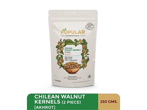 Popular Essentials Chilean Walnut Kernels, 250 g