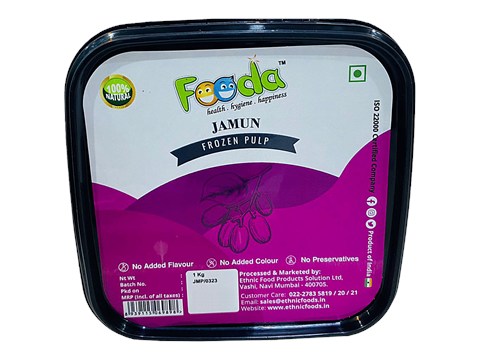 Fooda Jamun Pulp - Frozen Pulp, 1 kg