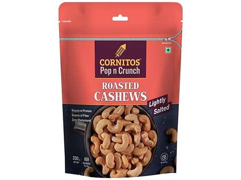Cornitos Lightly Salted Roasted Cashews, 200 g