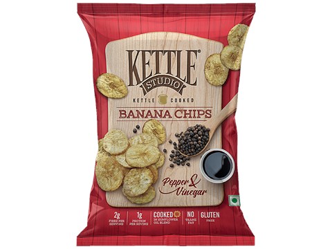 Kettle Studio BananaChips- Pepper & Vinegar, 150 g