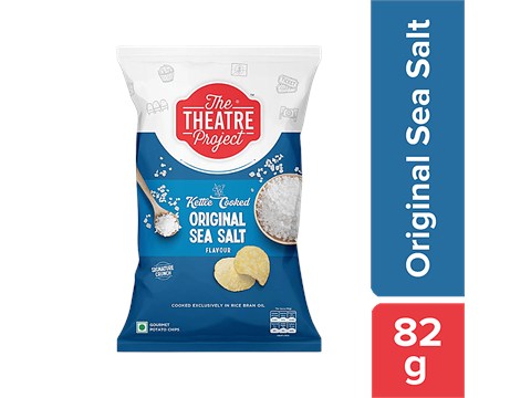 The Theatre Project Kettle Cooked Potato Chips - Original Sea Salt, 82 g