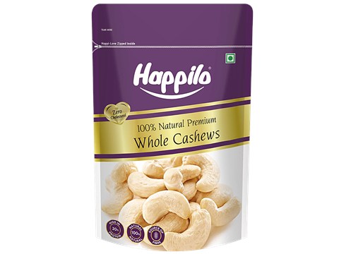 Happilo Premium Whole Cashews, 200 g