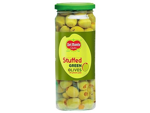 Del Monte Green Olives - Stuffed with Pimiento Paste, 450 g