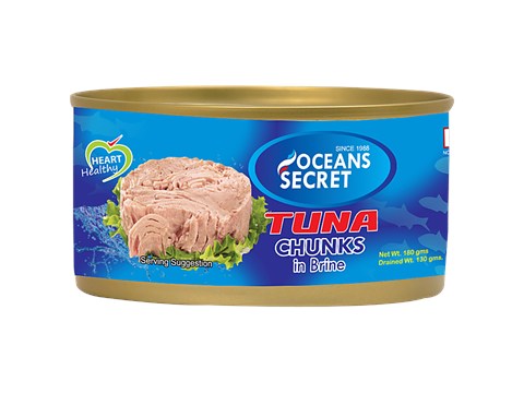 Ocean Secret Tuna Chunks - In Brine, 180 g