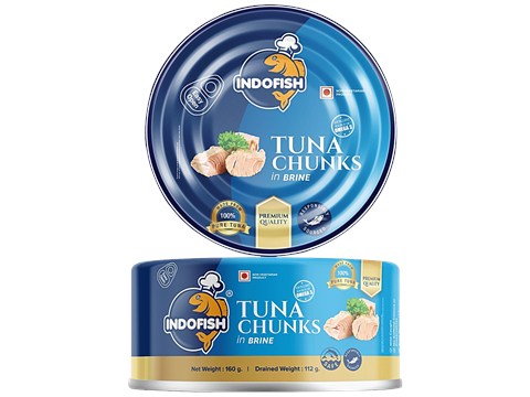 Indofish Tuna Chunks In Brine, 160 g