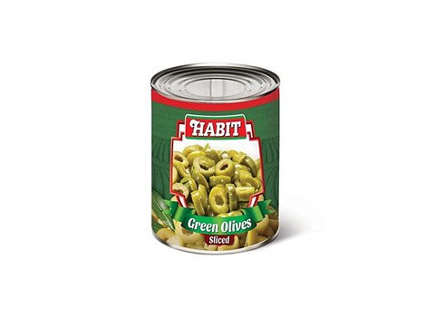 Habit Green Olives - Sliced, 3 kg