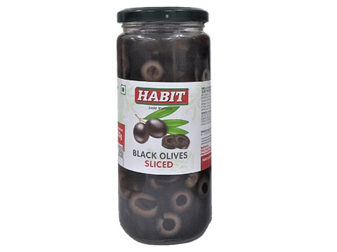 Habit Black Sliced Olives, 430 g